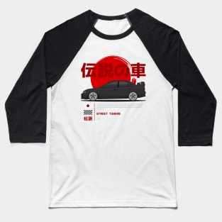 Tuner Black EVO V JDM Baseball T-Shirt